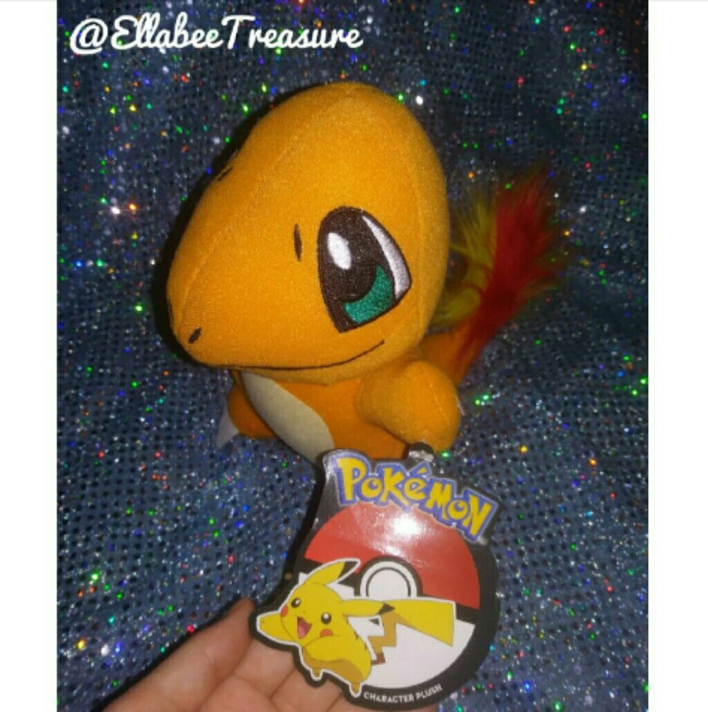 Charmander Poké Plushie NWT with Fuzzy Flame Tail